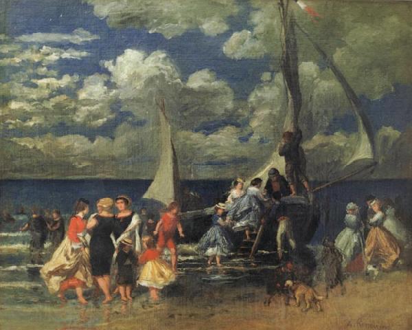 Pierre Renoir Return of a Boating Party Spain oil painting art